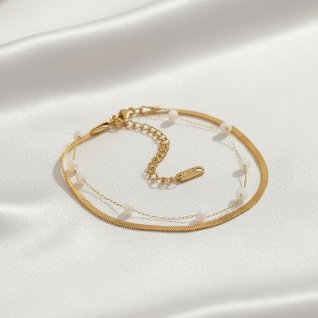 Reese - Freshwater Pearl Anklet