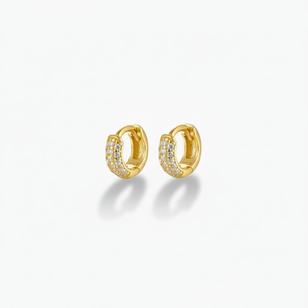 Lena - Chunky Huggie Earrings
