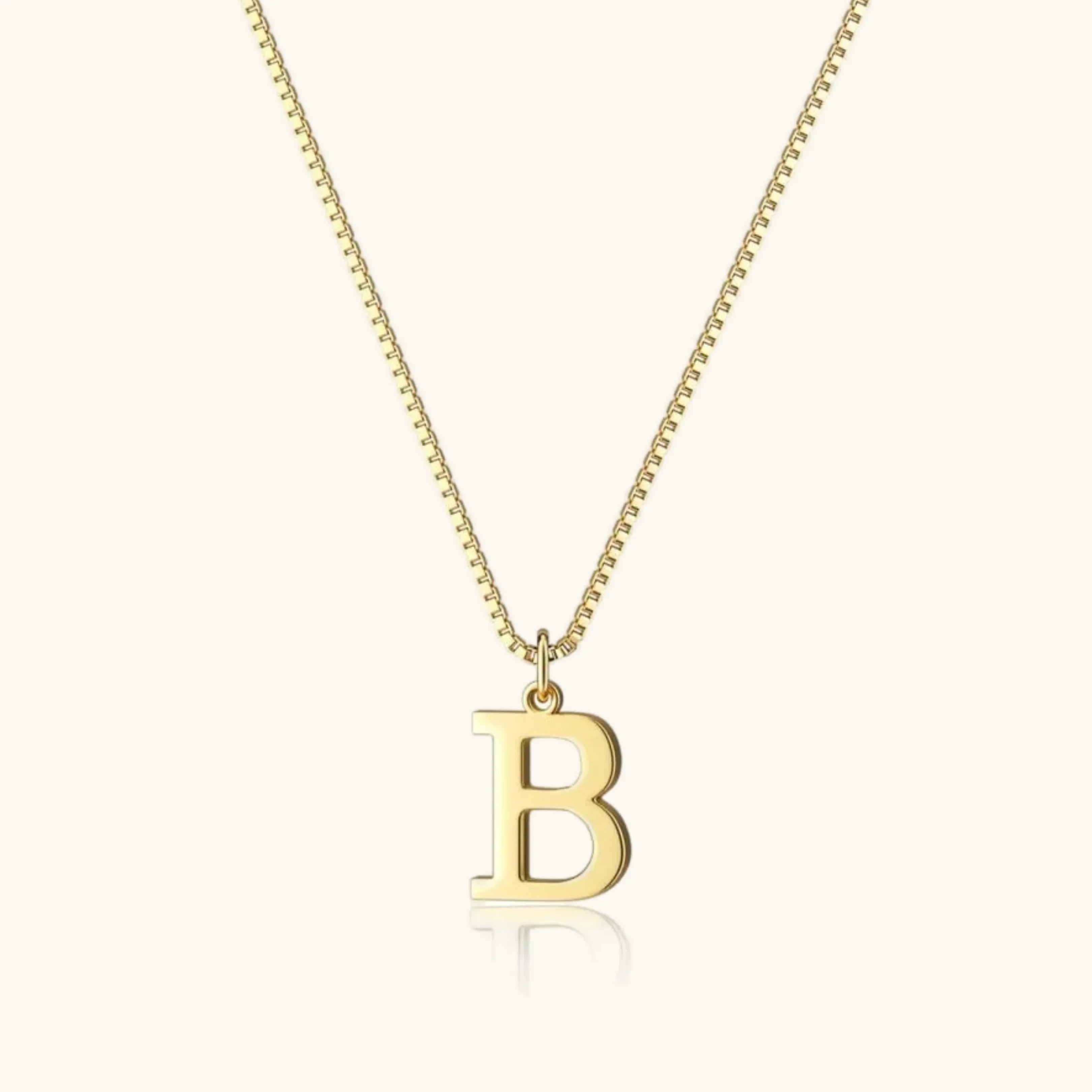 Karina Letter Initial Gold Necklace