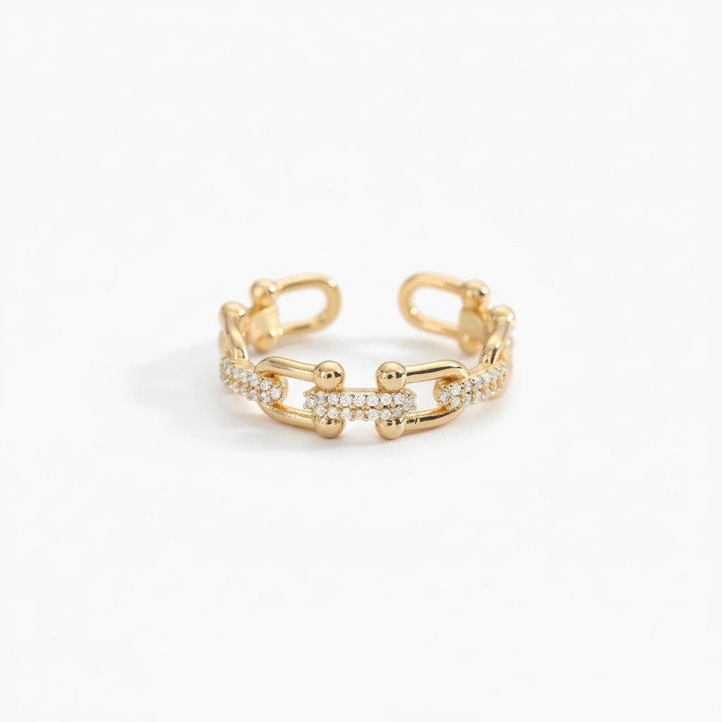 Adjustable Crystal Ring