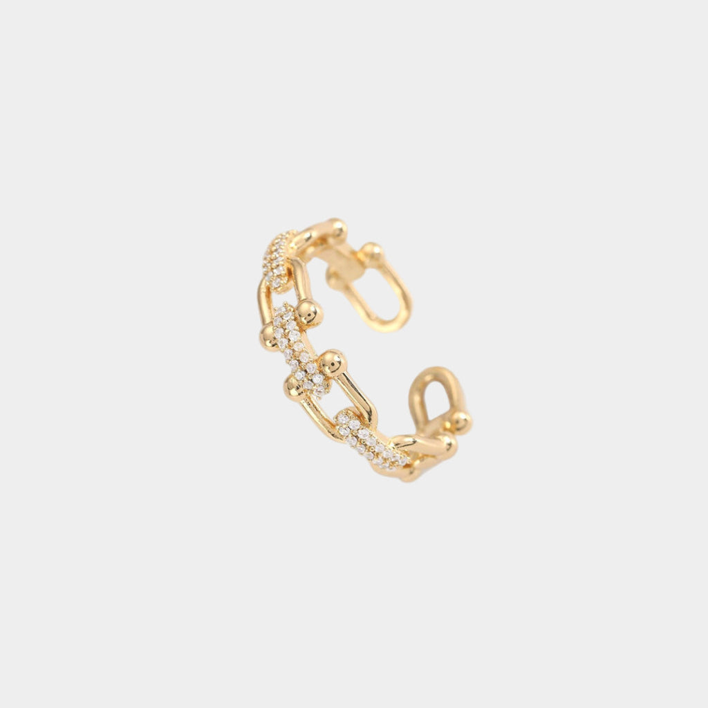 Adjustable Crystal Ring