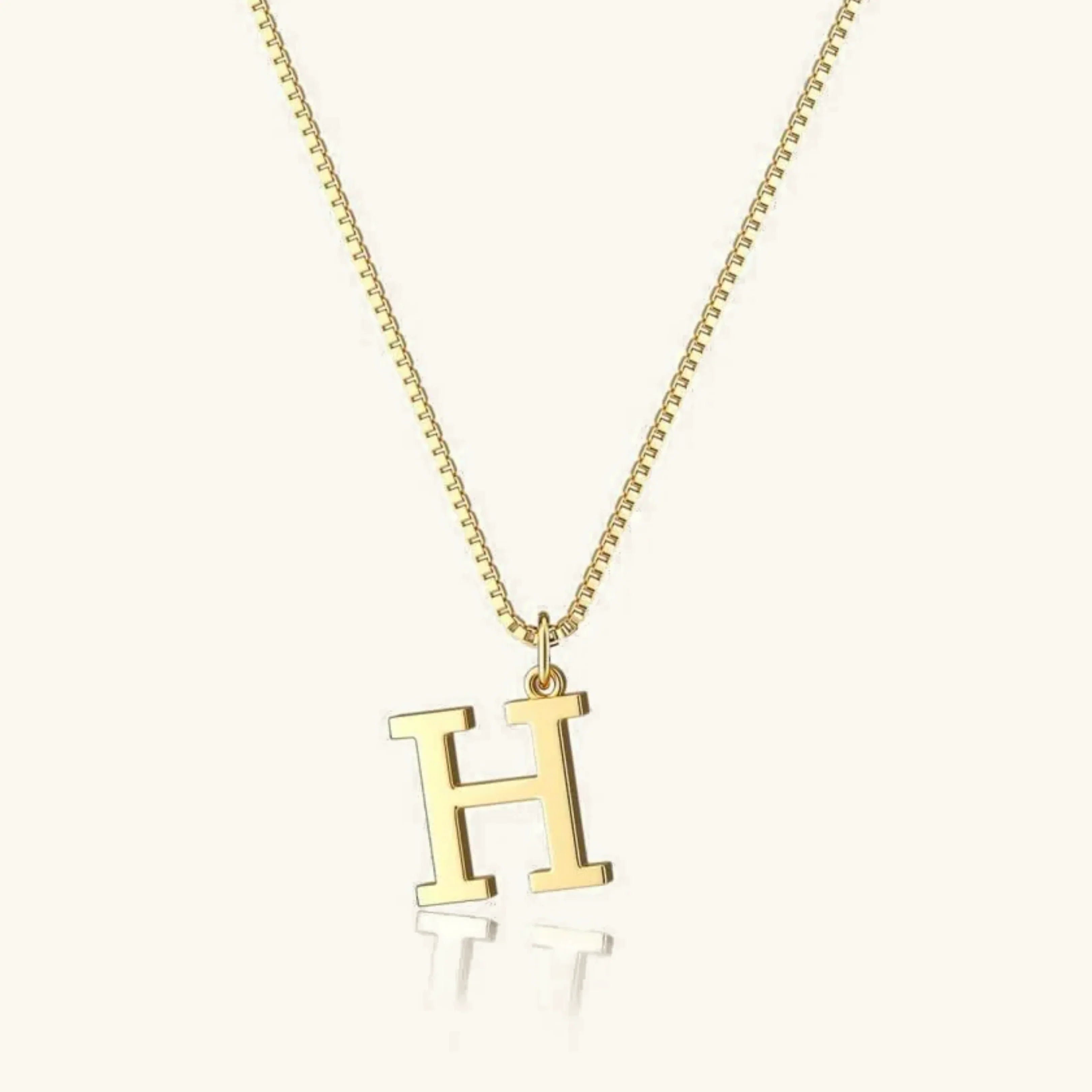 Karina Letter Initial Gold Necklace