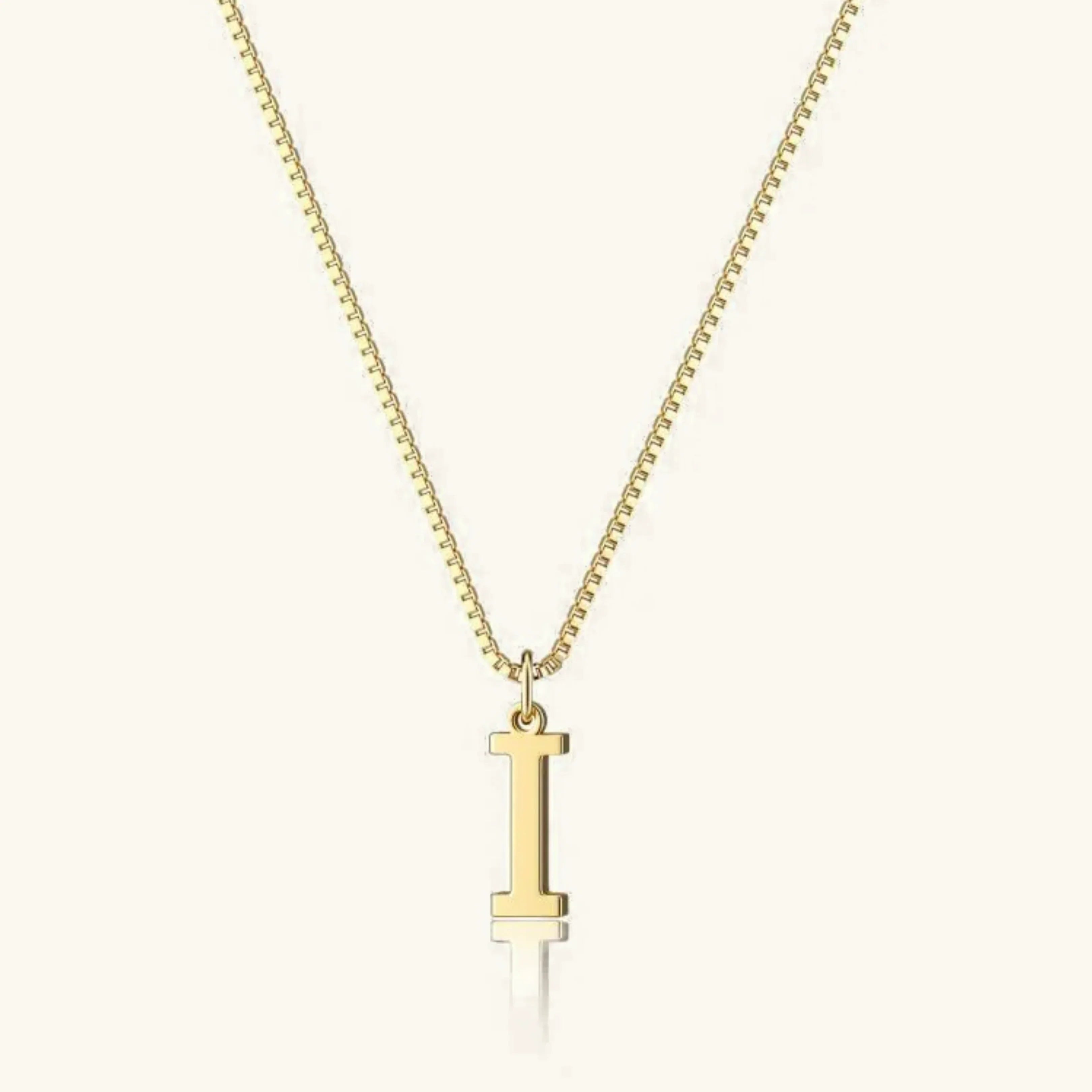 Karina Letter Initial Gold Necklace