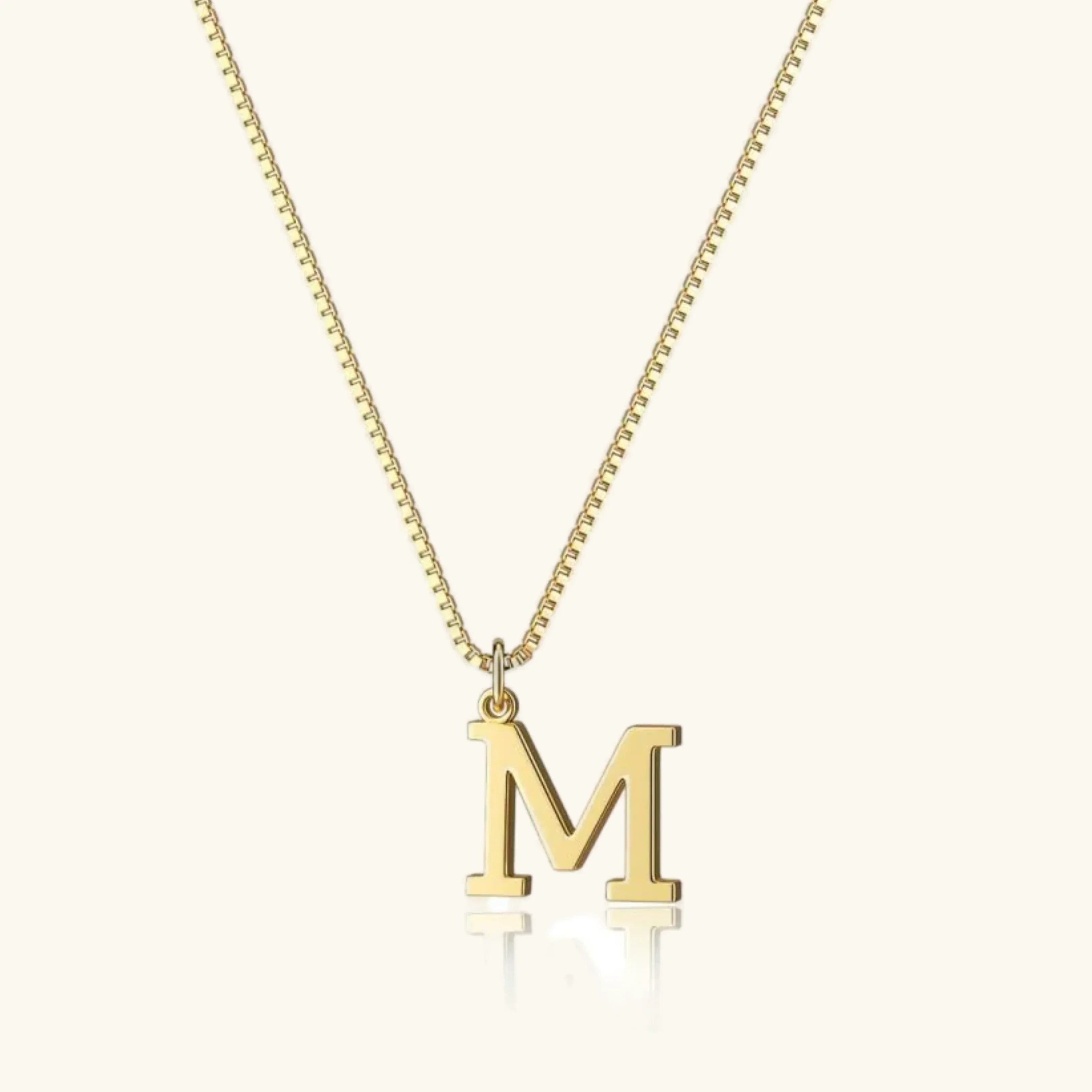 Karina Letter Initial Gold Necklace