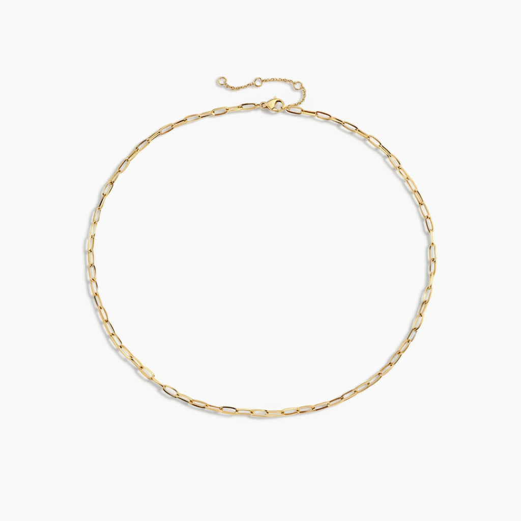Leonie - Classic Paperclip Chain Necklace