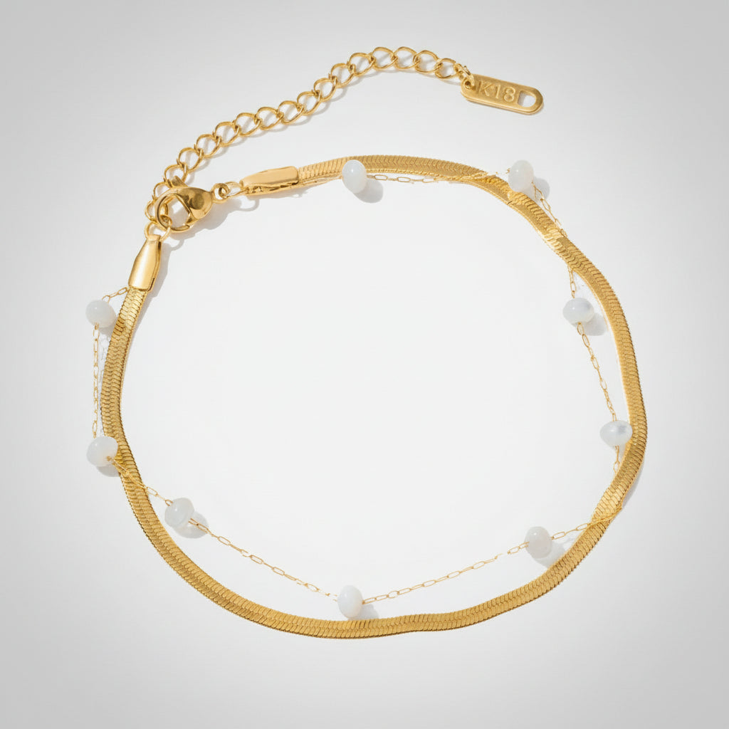 Reese - Freshwater Pearl Anklet