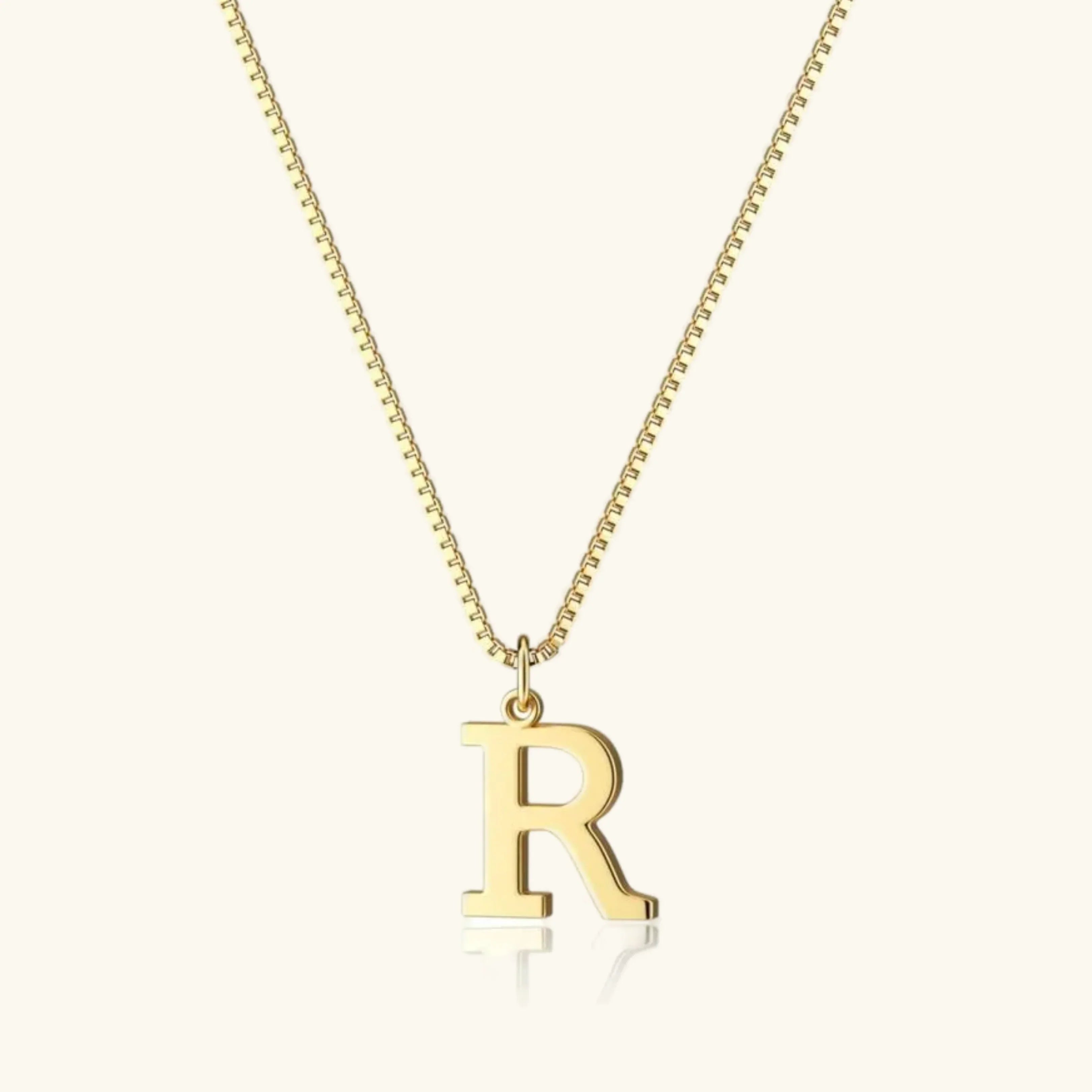 Karina Letter Initial Gold Necklace