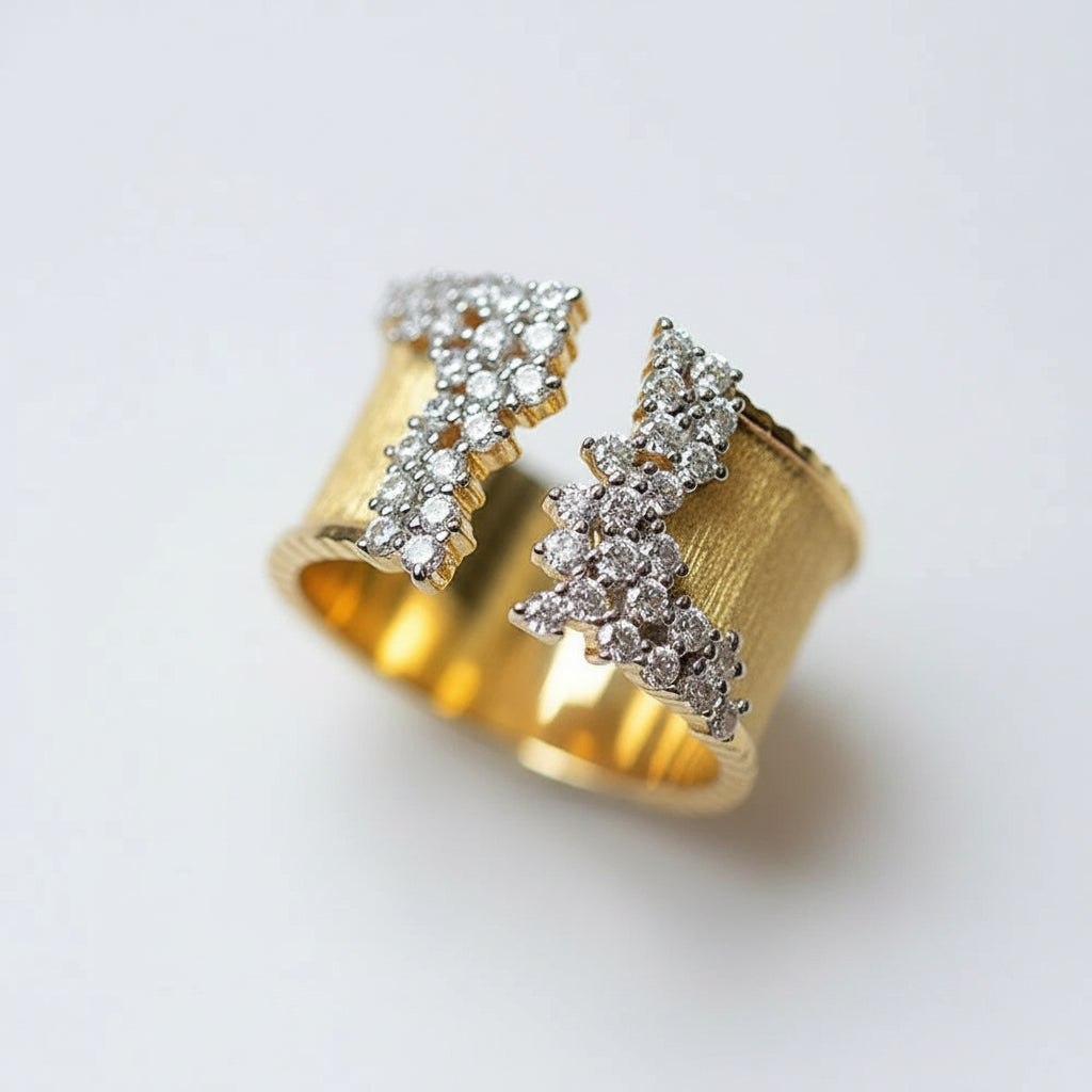 Open Zircon Ring