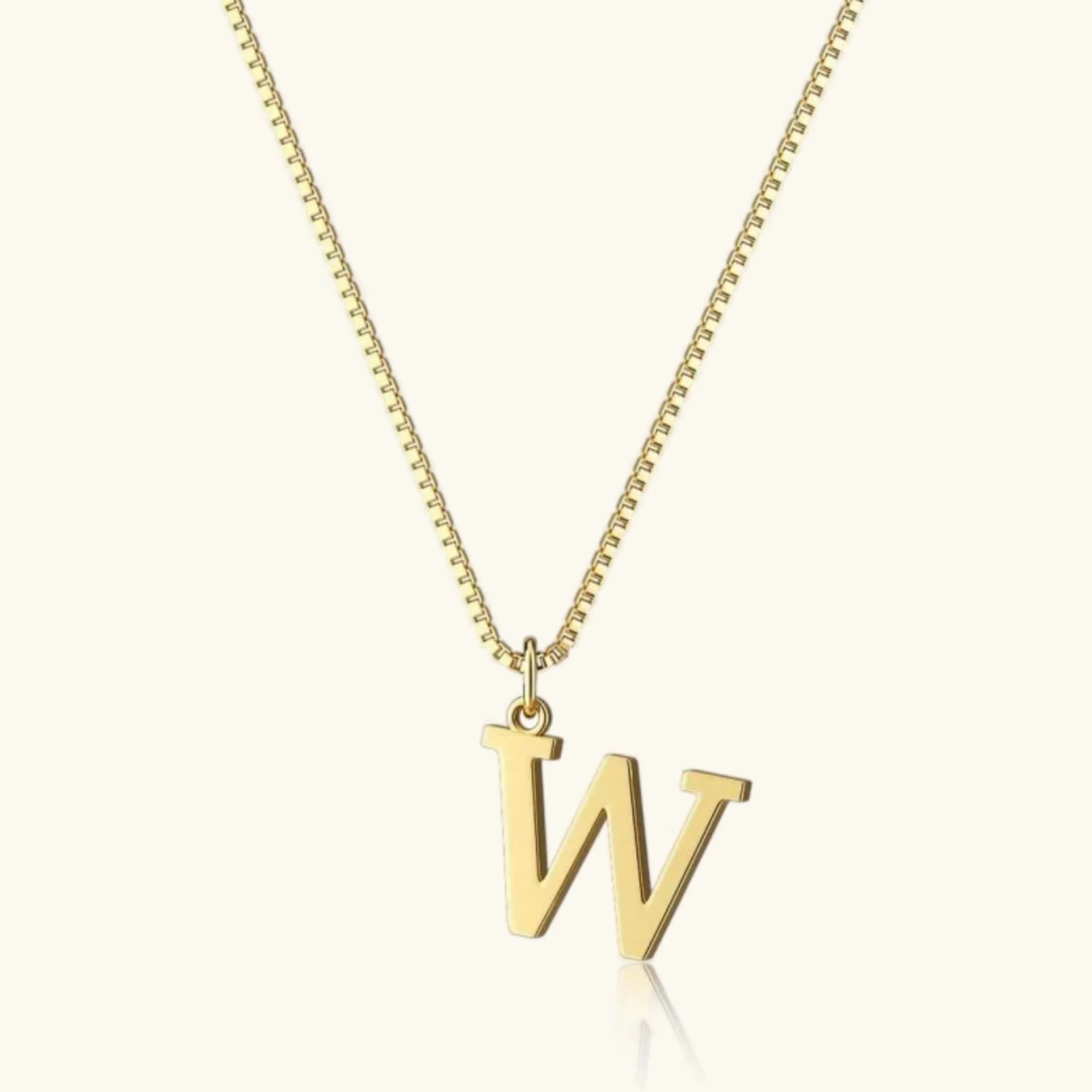 Karina Letter Initial Gold Necklace