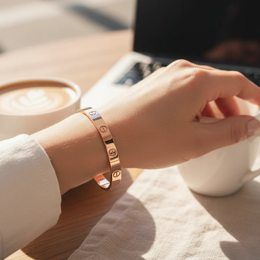 Love Style Screw Cuff Bracelet