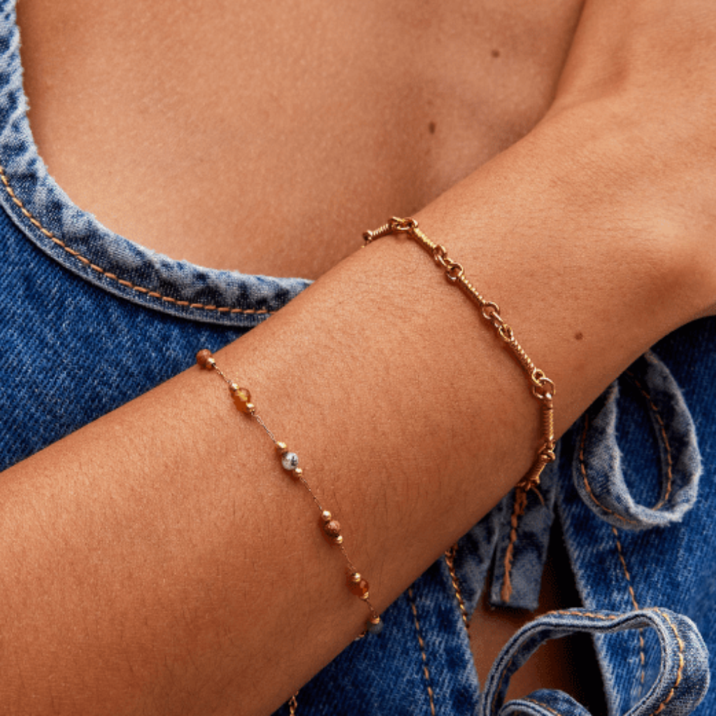 Kara Beaded Stone Bracelet