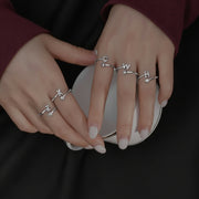 Personalized Initial Sterling Silver Ring