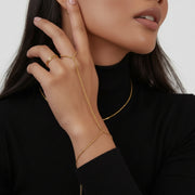 Kaya - 18K Gold Hand Chain Bracelet