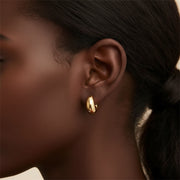 Lindsay - Smooth Huggie Earrings