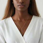 Nadine - Vertical Bar Necklace