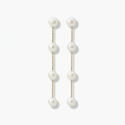 Sapphire Drop Statement Earrings - Long Sapphire Drop Earring