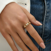 Sophie - Crystal Gold Ring