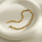 Ingrid - Two Tone Gold Bracelet
