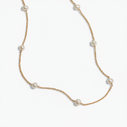 Isabella - Silver Ten Pearl Choker