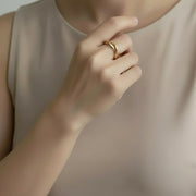 Lena - Twisted Gold Ring