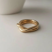 Lena - Twisted Gold Ring