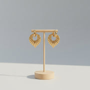 Sybil - Gold Leaf Earrings