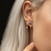 Olivia - Diamond Hoop Earrings