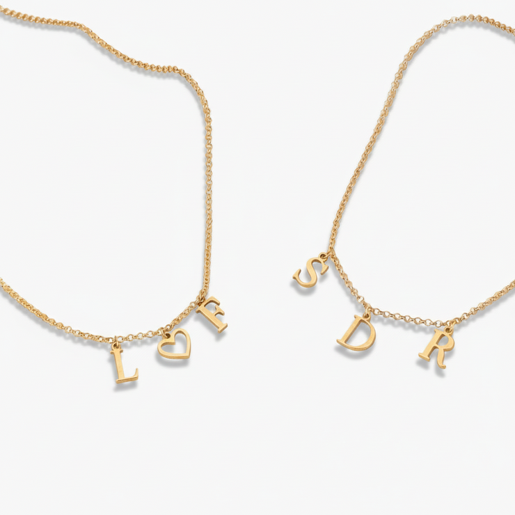 Personalized Triple Initial Necklace