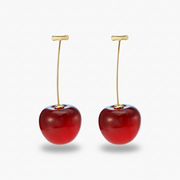 Red Cherry Earrings - Lightweight Cherry Earrings
