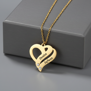 Leila - Hearts Forever Name Necklace
