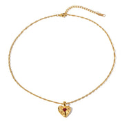 Octavia - Gold Heart Necklace