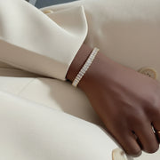 Robyn - Tennis Gold Bracelet