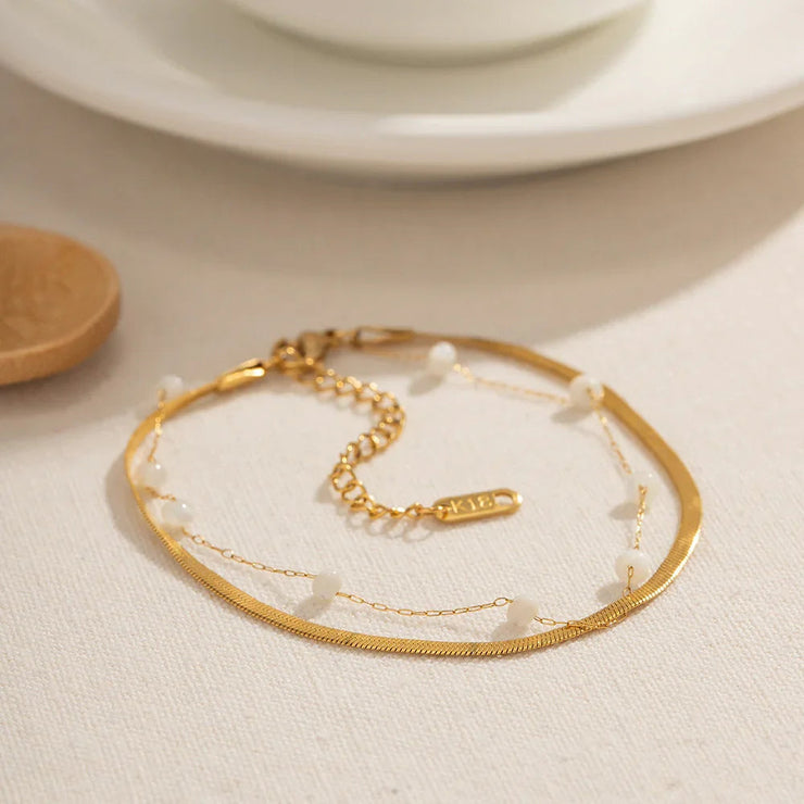 Reese - Freshwater Pearl Anklet