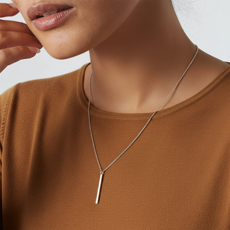 Nadine - Vertical Bar Necklace