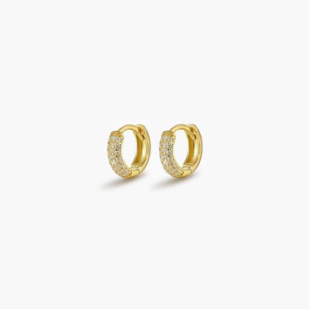 Lena - Chunky Huggie Earrings
