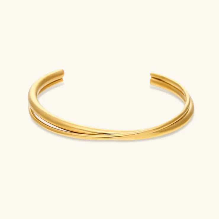 Lizzie - Layered Gold Bangle