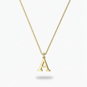 Karina - Letter Initial Gold Necklace