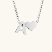 Mallory - Love Initial Letter Necklace