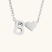 Mallory - Love Initial Letter Necklace