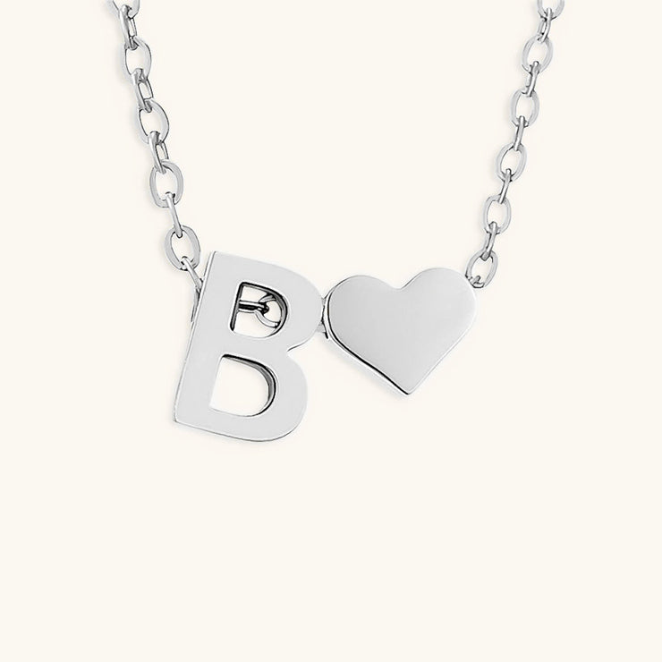 Mallory - Love Initial Letter Necklace