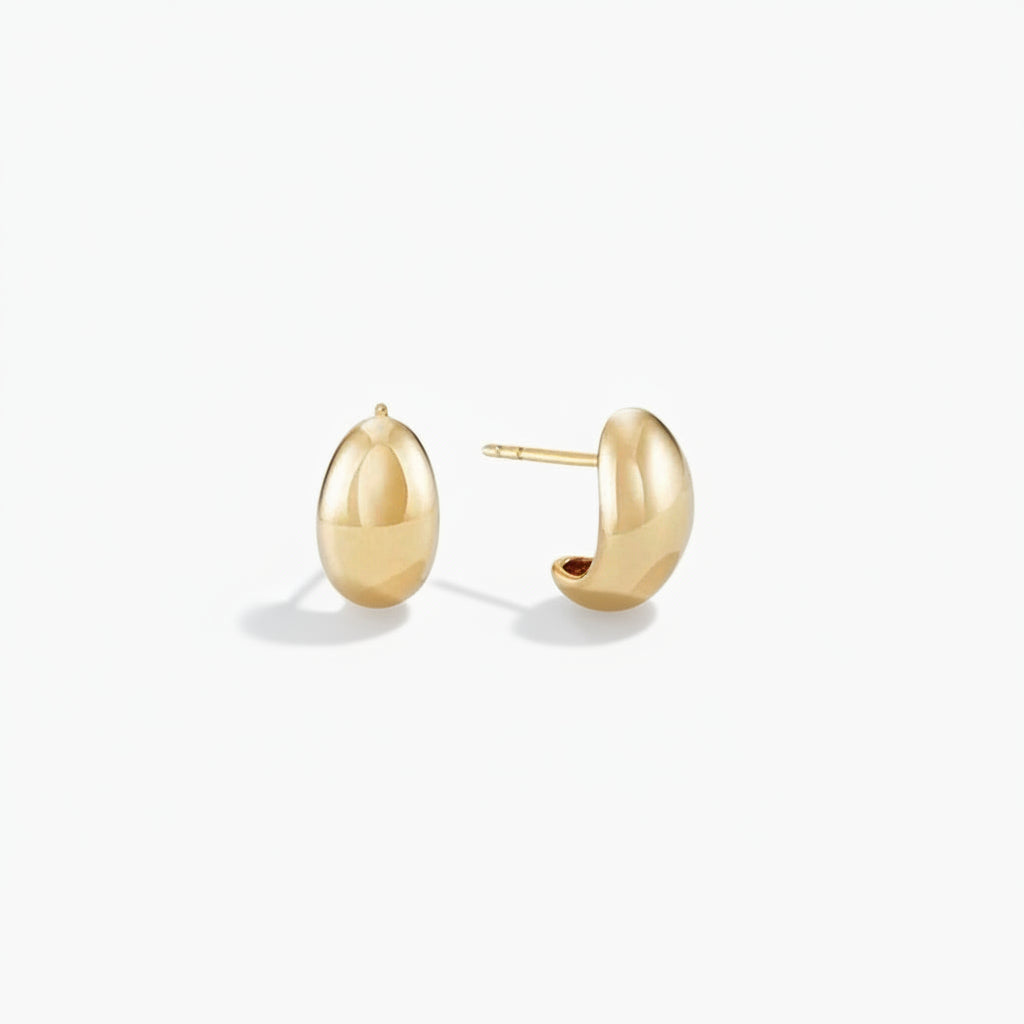 Lindsay - Smooth Huggie Earrings