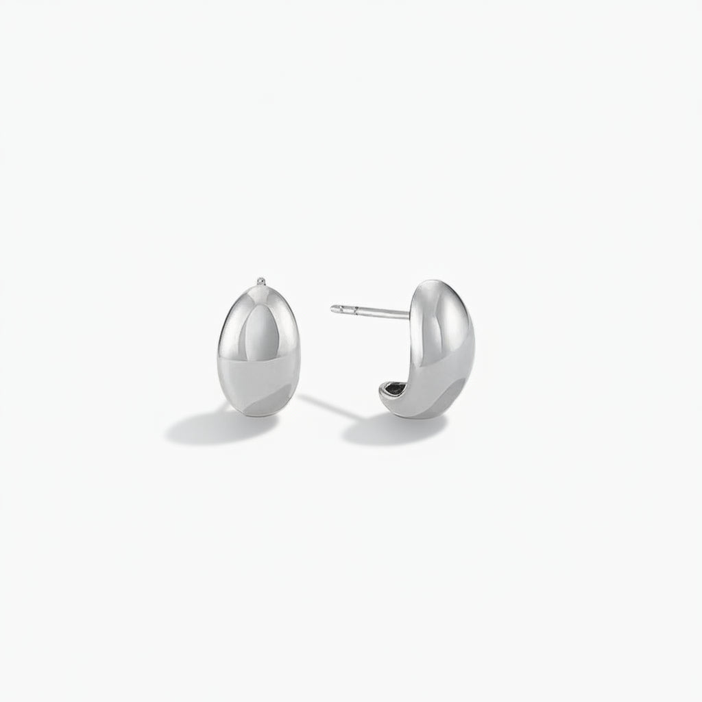 Lindsay - Smooth Huggie Earrings