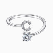 Personalized Initial Sterling Silver Ring
