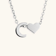 Mallory - Love Initial Letter Necklace