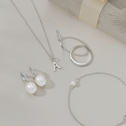 Silver Single Pearl Bracelet