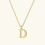 Karina - Letter Initial Gold Necklace