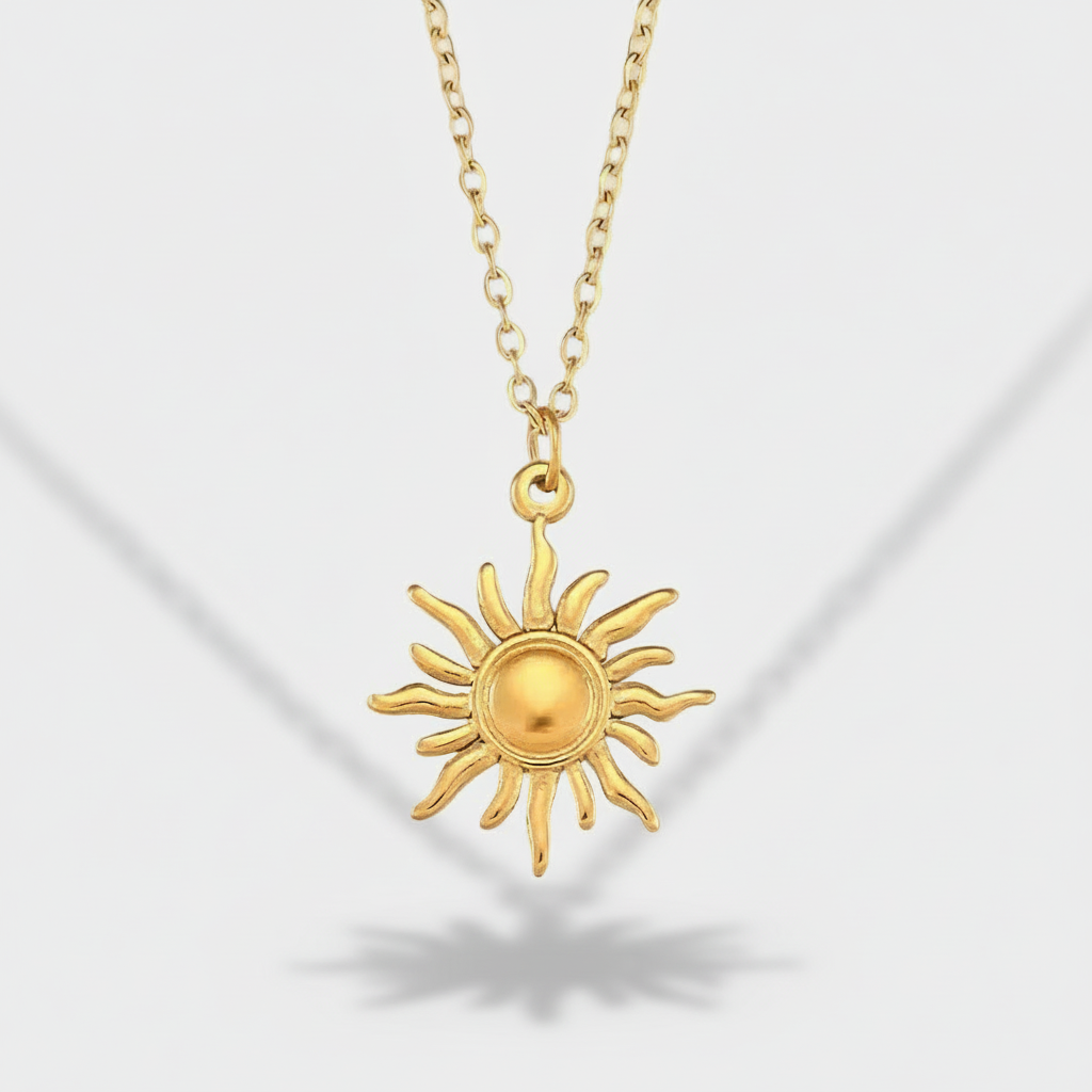 Sybil - Gold Sun Necklace