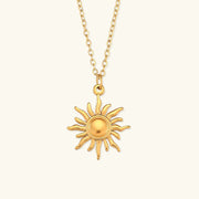 Sybil - Gold Sun Necklace