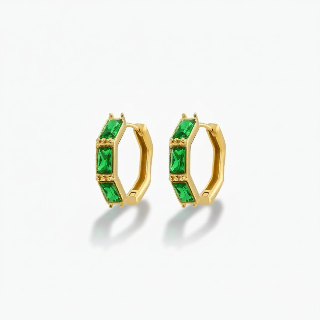 Louisa - Diamond Hoops