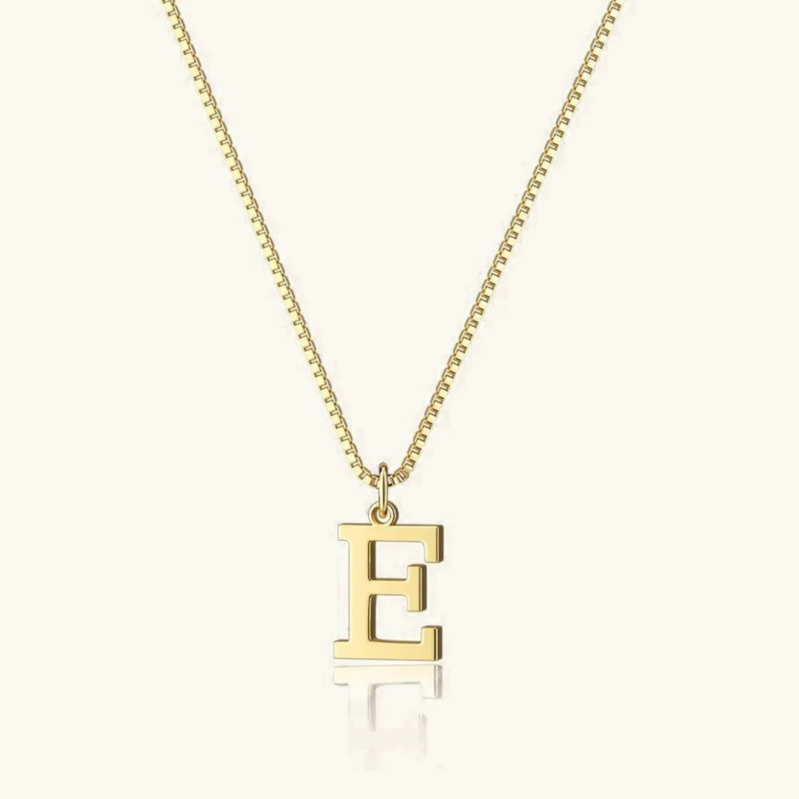Karina Letter Initial Gold Necklace